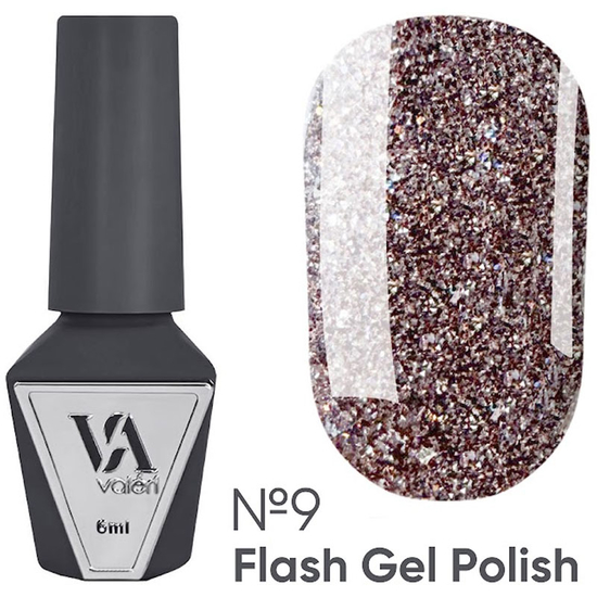 Гель-лак светоотражающий Valeri Flash №09 6 мл, Цвет: 09
