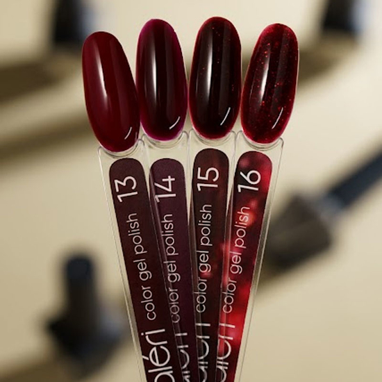 Гель-лак Valeri №013 (бордовый, эмаль), 6 мл2