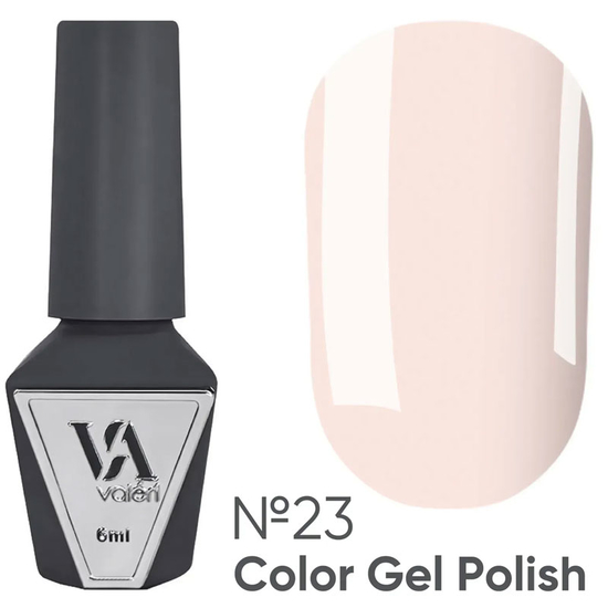 Гель-лак Valeri №023 (рожево-бежевий, емаль), 6 мл
