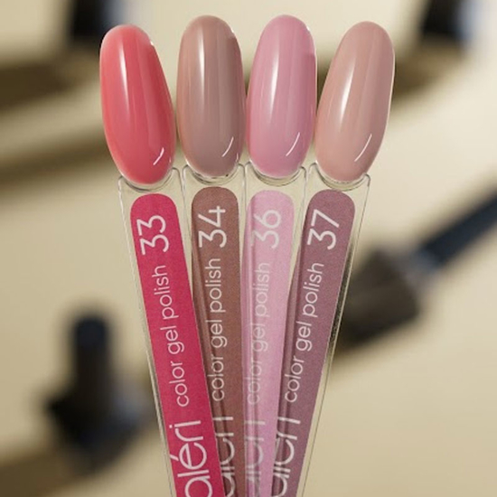 Гель-лак Valeri №033 (пастельний рожевий, емаль), 6 мл2