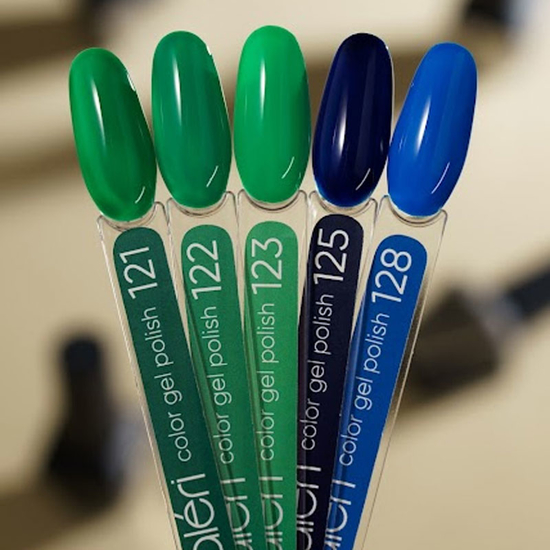 Гель-лак Valeri №128 (блакитний, емаль), 6 мл2