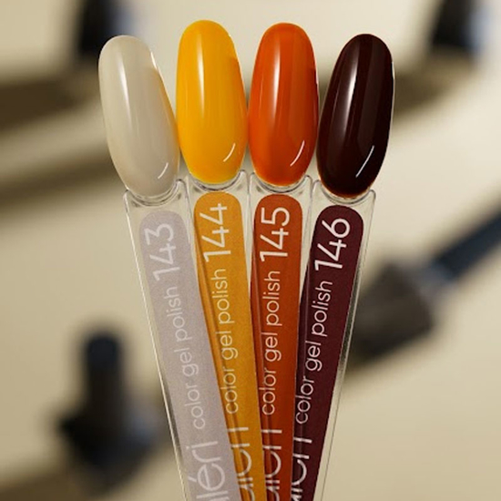 Гель-лак Valeri №145 (пастельный оранжевый, эмаль), 6 мл2