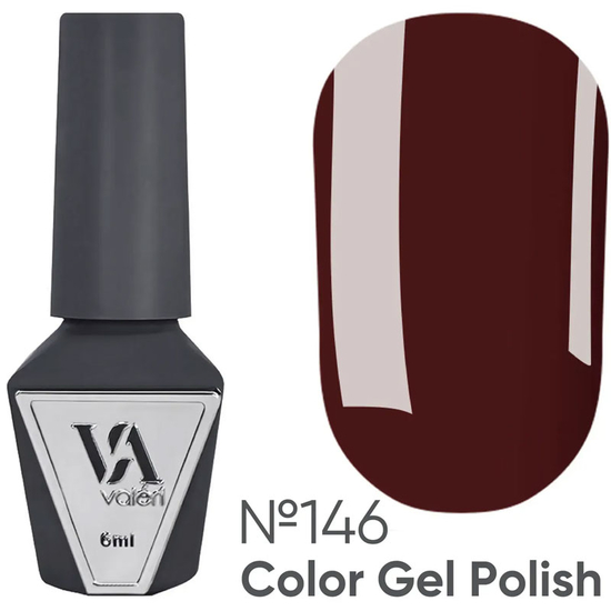 Гель-лак Valeri №146 (шоколад, емаль), 6 мл