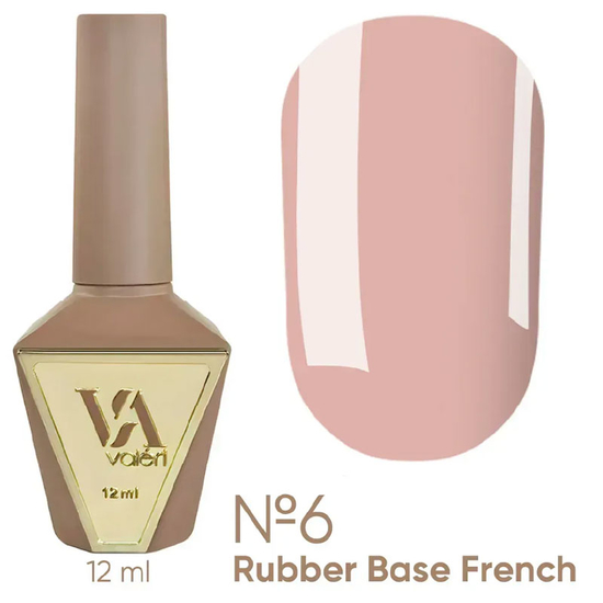Valeri French base №006 (бежевый, эмаль), 12 мл, Объем: 12 мл, Цвет: 006