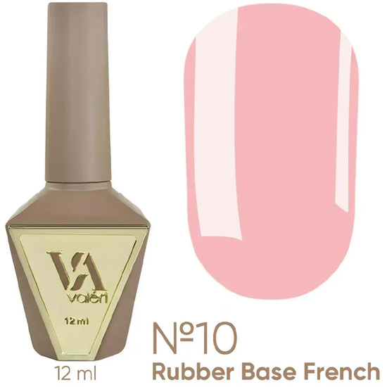 Valeri French base №010 (нежно-розовый, эмаль), 12 мл, Объем: 12 мл, Цвет: 010