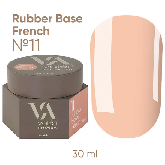 Valeri French base №011 (светло-бежевый, эмаль), 30 мл, Объем: 30 мл, Цвет: 011