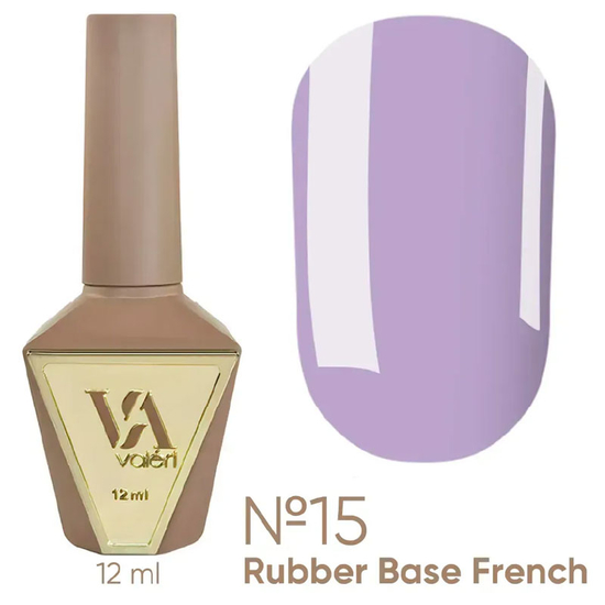Valeri French base №015 (ліловий, емаль), 12 мл, Об`єм: 12 мл, Колір: 015