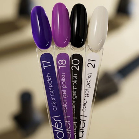 Гель-лак Valeri №017 (фіолетовий, емаль), 6 мл2