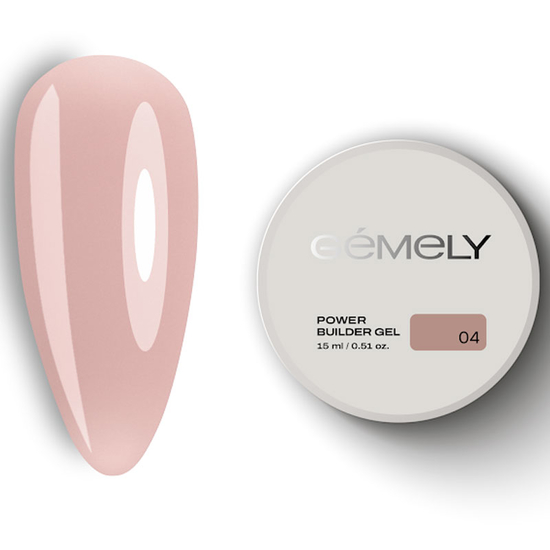 Гель для зміцнення та нарощування Gemely Power Builder gel 004 15 мл, Об`єм: 15 мл
, Колір: 004