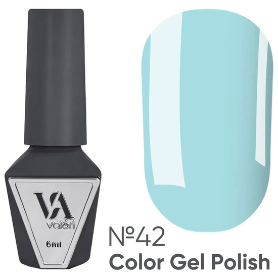 Гель-лак Valeri №042 (світло-блакитний, емаль), 6 мл