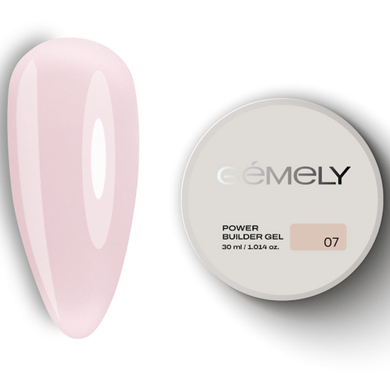 Гель для зміцнення та нарощування Gemely Power Builder gel 007 30 мл, Об`єм: 30 мл
, Колір: 007