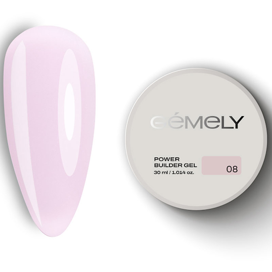 Гель для зміцнення та нарощування Gemely Power Builder gel 008 30 мл, Об`єм: 30 мл
, Колір: 008