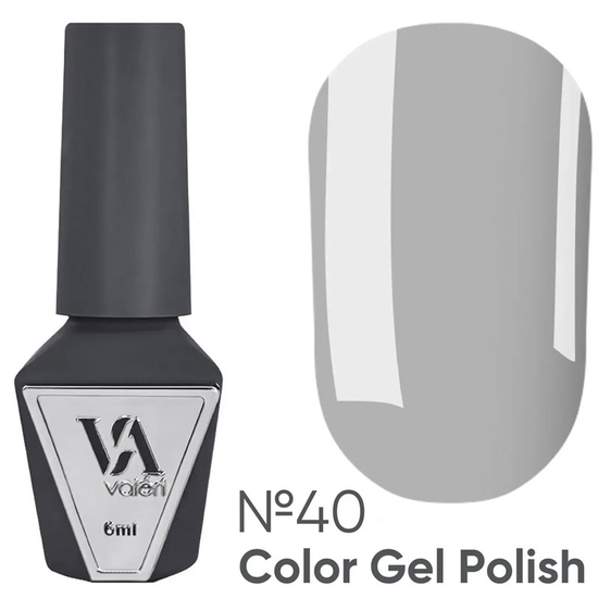 Гель-лак Valeri №040 (димчастий, емаль), 6 мл