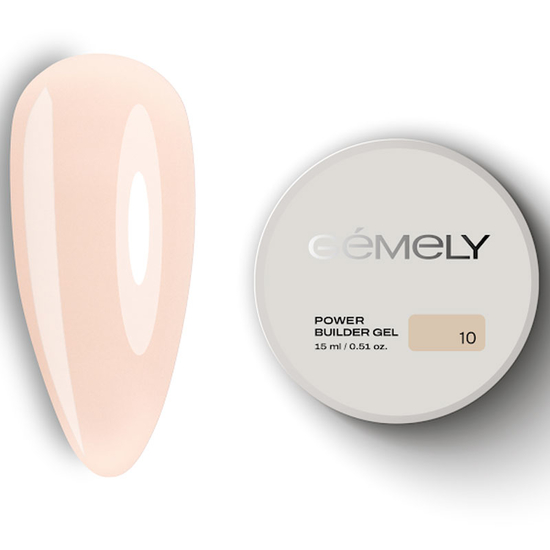 Гель для зміцнення та нарощування Gemely Power Builder gel 010 15 мл, Об`єм: 15 мл
, Колір: 010