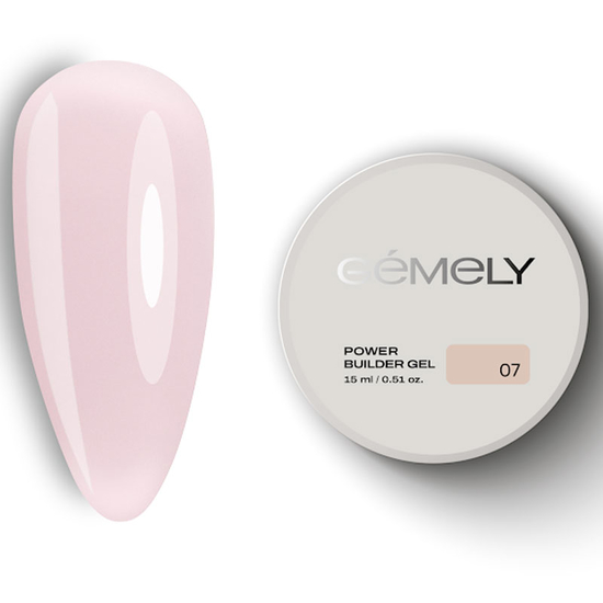 Гель для зміцнення та нарощування Gemely Power Builder gel 007 15 мл, Об`єм: 15 мл
, Колір: 007