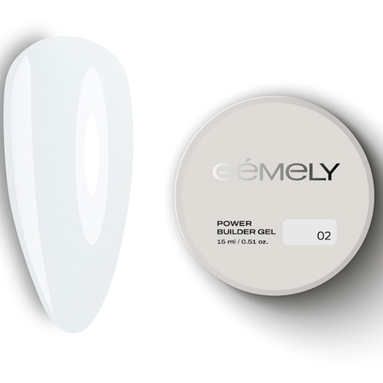 Гель для зміцнення та нарощування Gemely Power Builder gel 002 15 мл, Об`єм: 15 мл
, Колір: 002