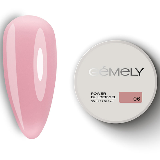 Гель для зміцнення та нарощування Gemely Power Builder gel 006 30 мл, Об`єм: 30 мл
, Колір: 006