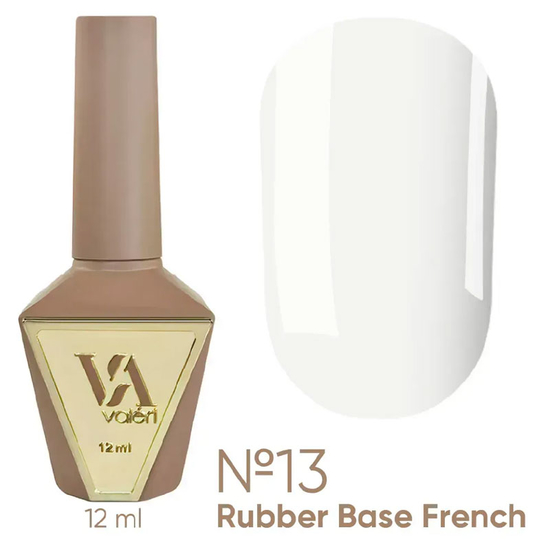 Valeri French base №013 (молочний, емаль), 12 мл, Об`єм: 12 мл, Колір: 013