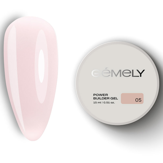 Гель для зміцнення та нарощування Gemely Power Builder gel 005 15 мл, Об`єм: 15 мл
, Колір: 005