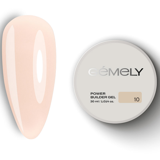 Гель для зміцнення та нарощування Gemely Power Builder gel 010 30 мл, Об`єм: 30 мл
, Колір: 010
