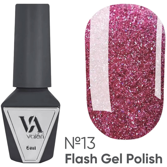 Гель-лак светоотражающий Valeri Flash №13 6 мл, Цвет: 13