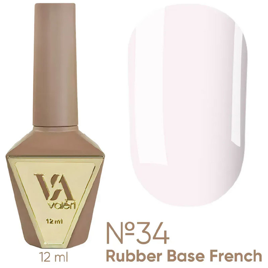 Valeri French base №034 (молочно-ліловий), 12 мл, Об`єм: 12 мл, Колір: 034