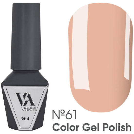 Гель-лак Valeri №061 (карамельний, емаль), 6 мл