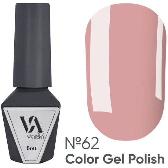 Гель-лак Valeri №062 (темний бежевий, емаль), 6 мл
