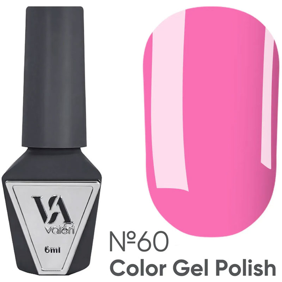 Гель-лак Valeri №060 (рожевий, емаль), 6 мл