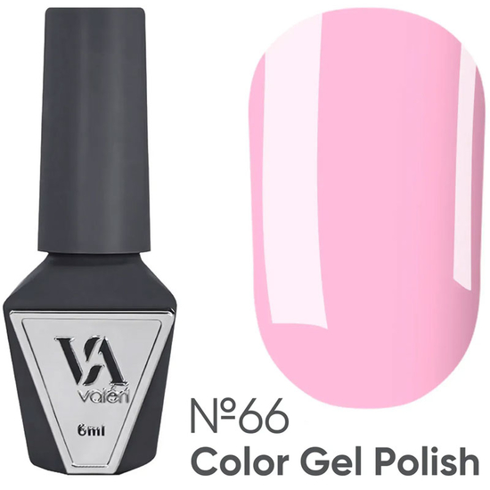 Гель-лак Valeri №066 (вершково-рожевий, емаль), 6 мл