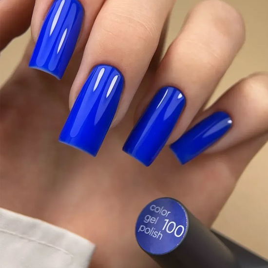 Гель-лак Valeri №100 (яскраво-синій, емаль), 6 мл3