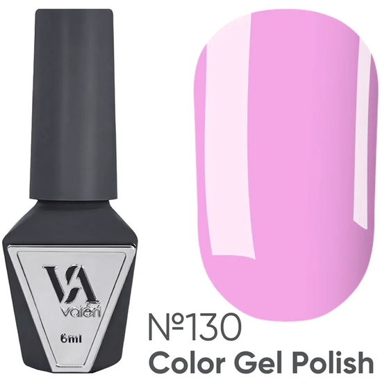 Гель-лак Valeri №130 (пастельно-ліловий, емаль), 6 мл