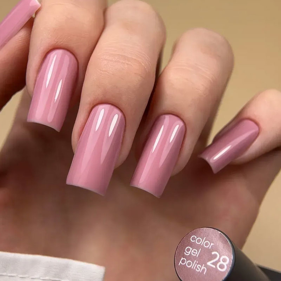 Гель-лак Valeri №028 (пастельный розово-бежевый, эмаль), 6 мл3