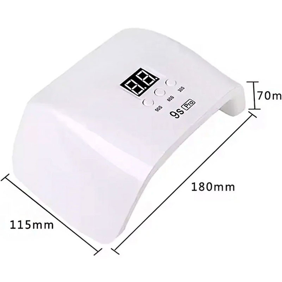 Лампа для манікюру SUN UV-LED 9S Pro на USB, 120 Вт2