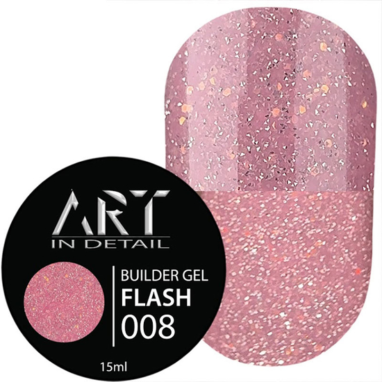 ART Builder Gel FLASH №008, 15 мл, Колір: 008