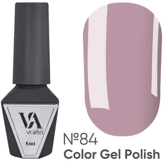 Гель-лак Valeri №084 (пыльная роза, эмаль), 6 мл