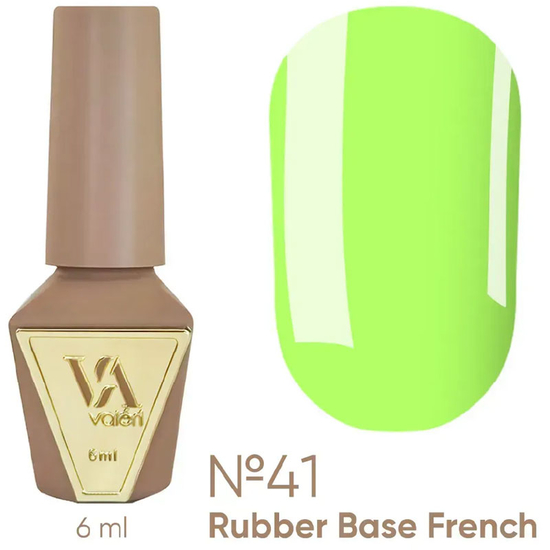 Valeri French base neon №041 (лаймовий, неон), 6 мл, Об`єм: 6 мл, Колір: 041