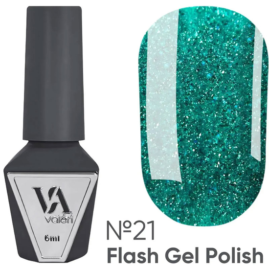 Гель-лак светоотражающий Valeri Flash №21 6 мл, Цвет: 21