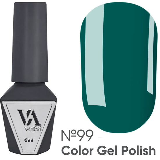 Гель-лак Valeri №099 (изумрудный, эмаль), 6 мл