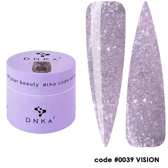 Гель для наращивания DNKa Builder Gel №0039 Vision 15 мл, Объем: -15 мл, Цвет: 0039