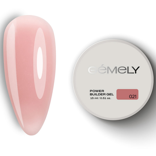 Гель для зміцнення та нарощування Gemely Power Builder gel 021 15 мл, Объем: -15 мл, Цвет: 021