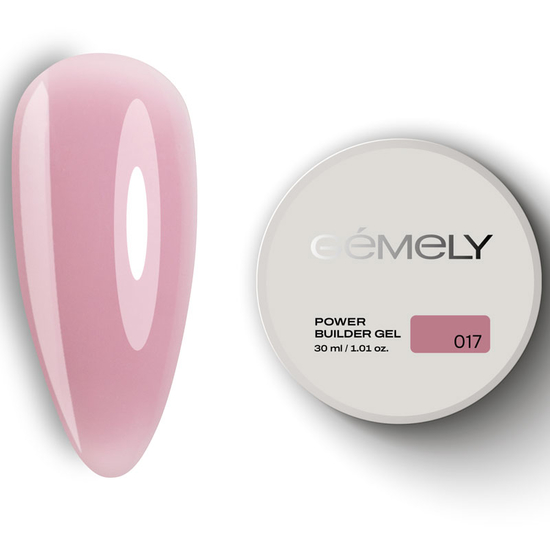 Гель для зміцнення та нарощування Gemely Power Builder gel 017 30 мл, Объем: -30 мл, Цвет: 017