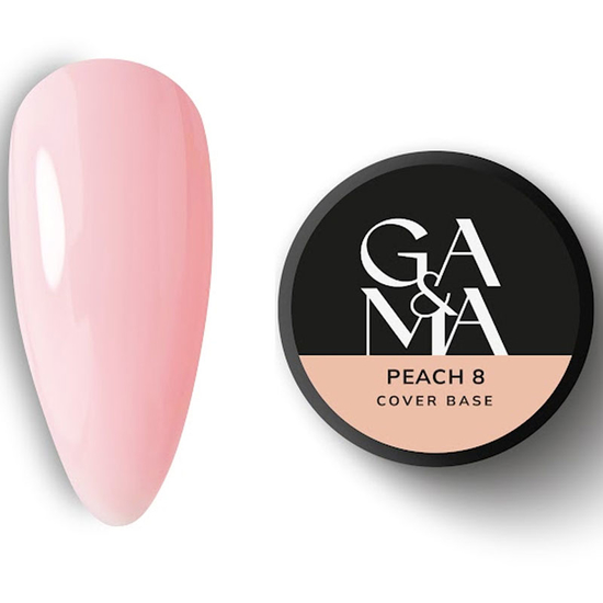 Камуфлирующая база GaMa Cover Base №008 Peach 30 мл, Объем: 30 мл, Цвет: 008
