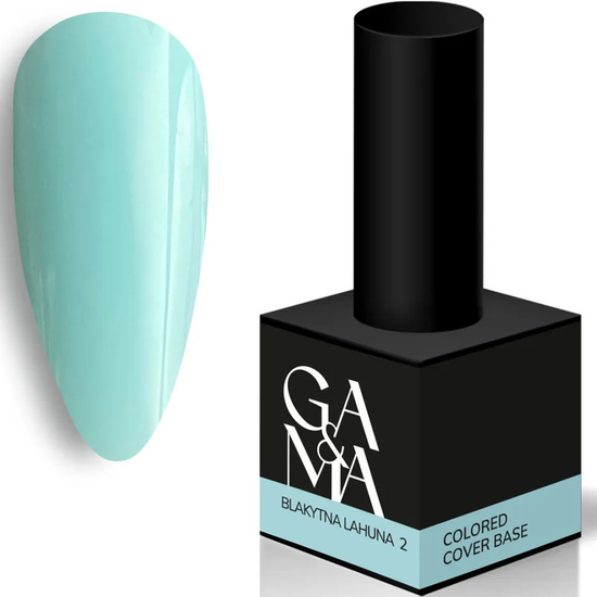 Кольорова база GaMa Cover base Colored 002 Blakytna 15 мл, Об`єм: 15 мл, Колір: 002