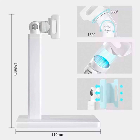 Ліхтарик LED+UV для манікюру на акумуляторі з підставкою2