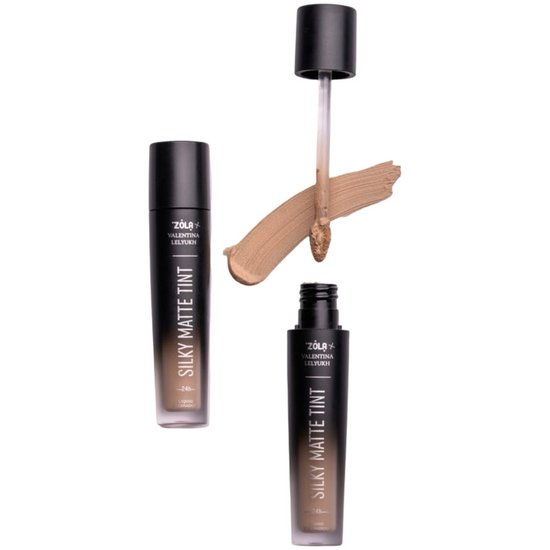 Жидкие тени для век ZOLA x Valentina Lelyukh Silky Matte Tint 01 Soft beige, Цвет: 012
