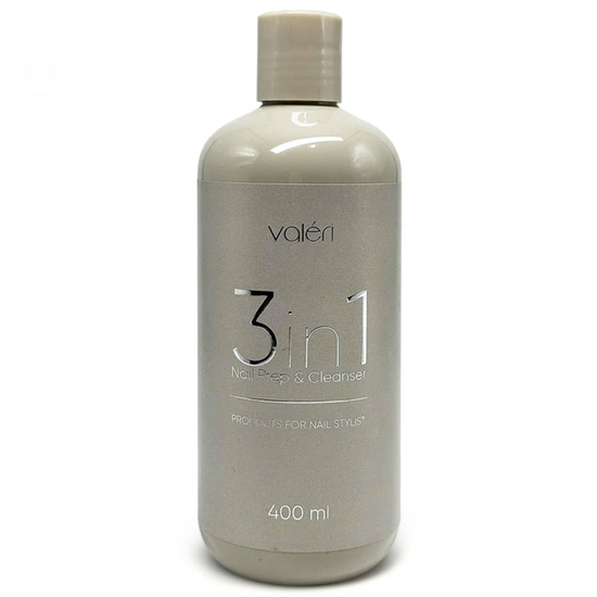 Обезжириватель для ногтей Valeri 3в1 Nail Prep & Cleanser 400 мл, Объем: 400 мл