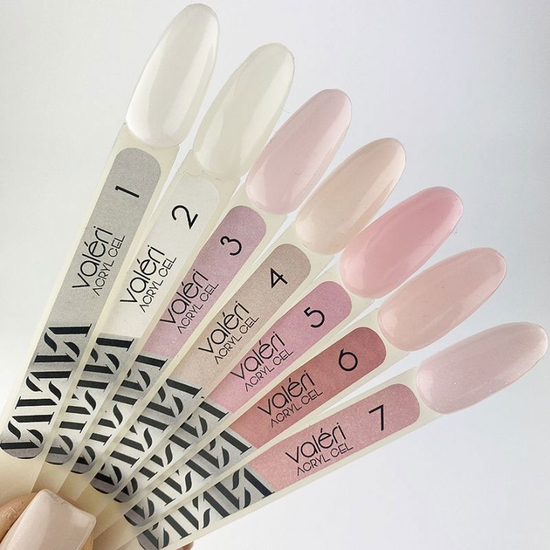 Акрил-гель Valeri Acryl Gel №03 Бело-розовый 30 мл, Объем: -30 мл, Цвет: 033