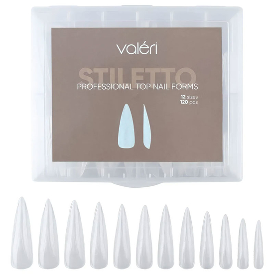 Верхние формы Valeri Top Nail Forms Stiletto 120 шт, Размер: Stiletto