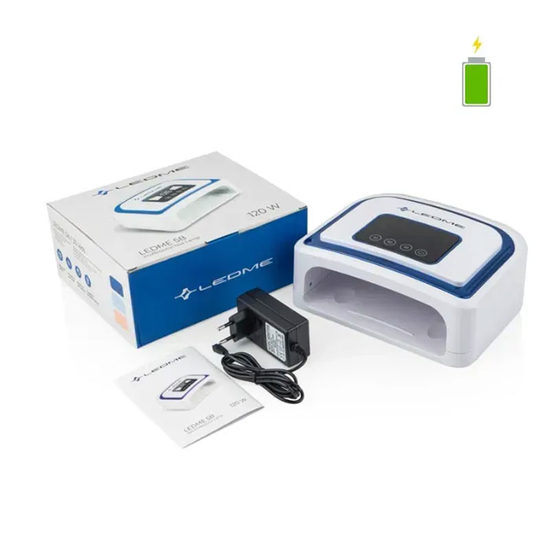 Лампа для маникюра LEDME 5B 120W BLUE с аккумулятором